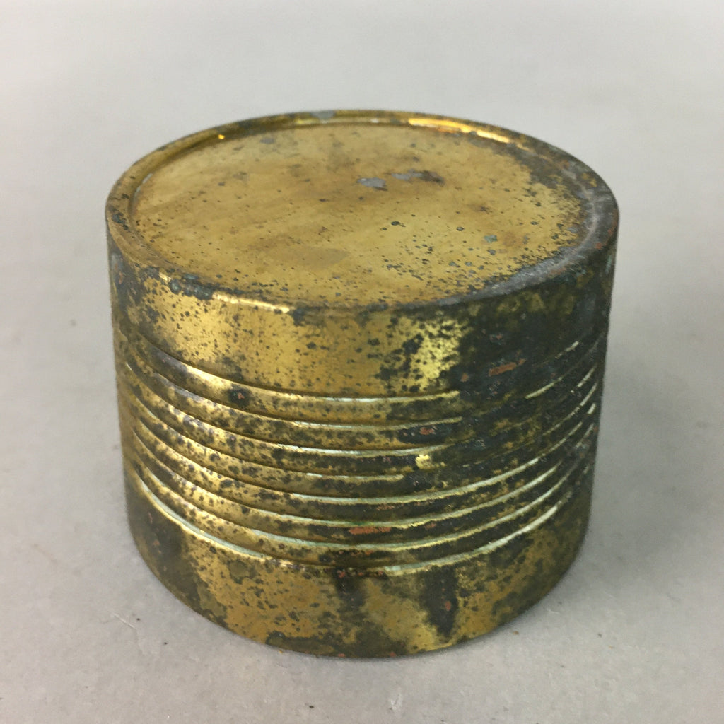 Japanese Buddhist Altar Fitting Vtg Brass Incense Burner Gold Butsugu BU114