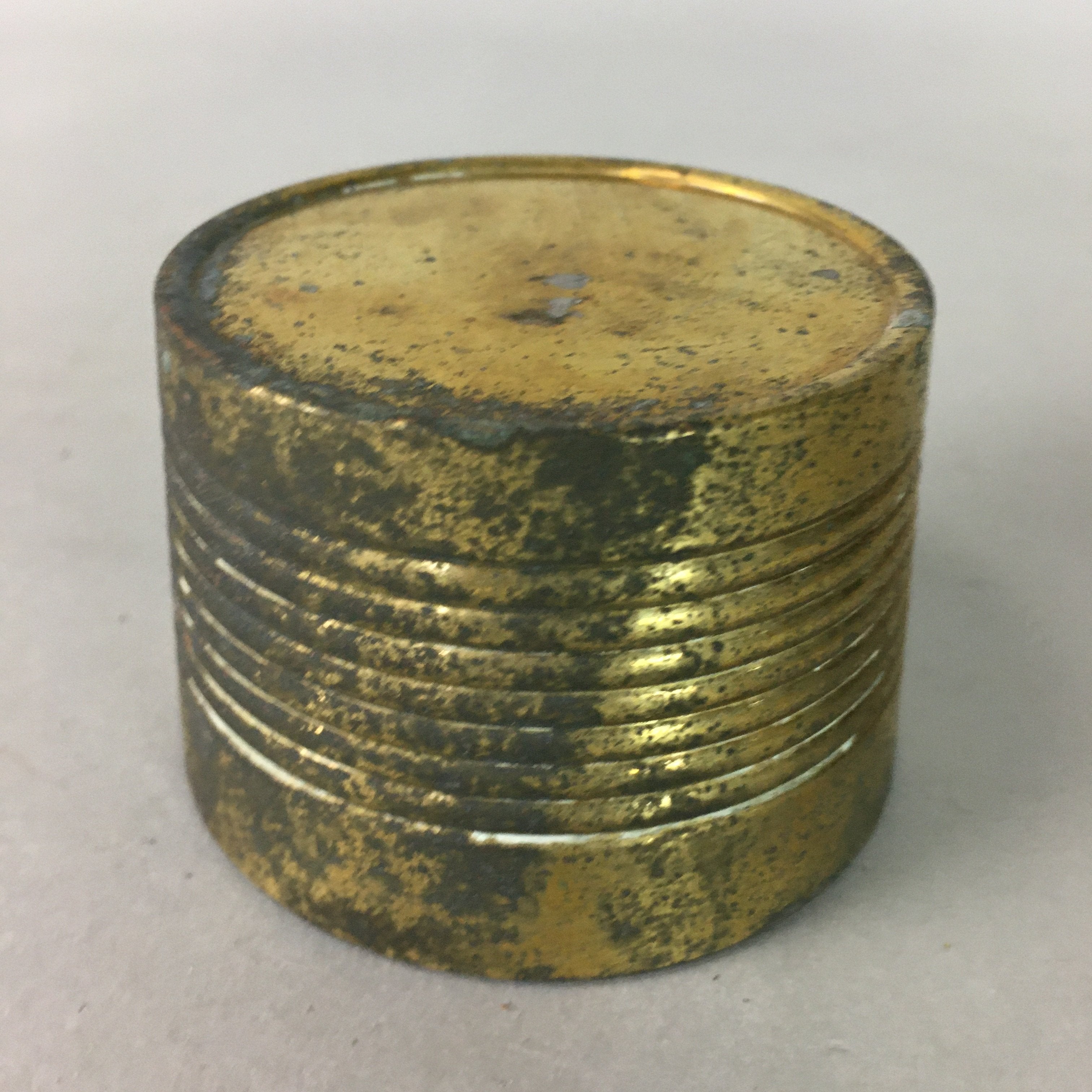 Japanese Buddhist Altar Fitting Vtg Brass Incense Burner Gold Butsugu BU114