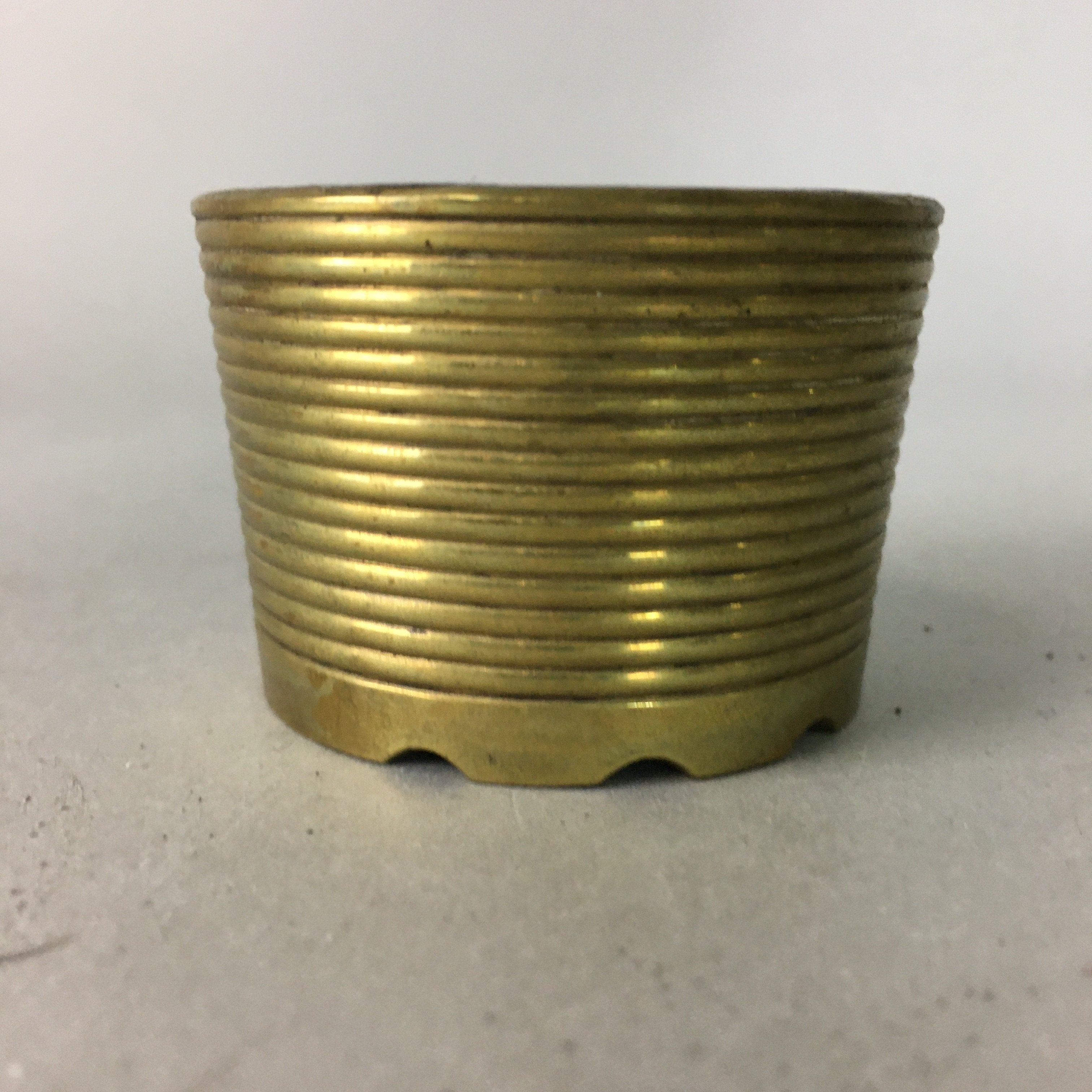Japanese Buddhist Altar Fitting Vtg Brass Incense Burner Gold Butsugu BU155