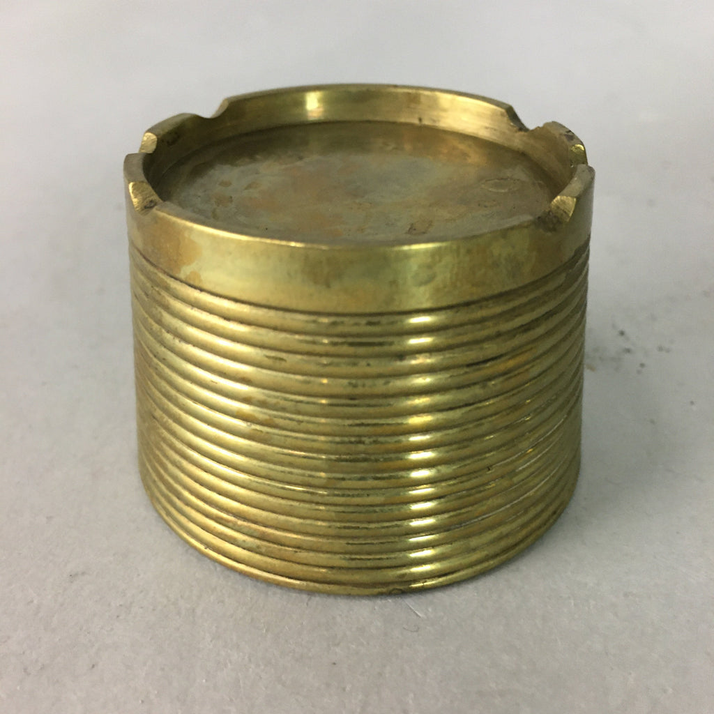 Japanese Buddhist Altar Fitting Vtg Brass Incense Burner Gold Butsugu BU155