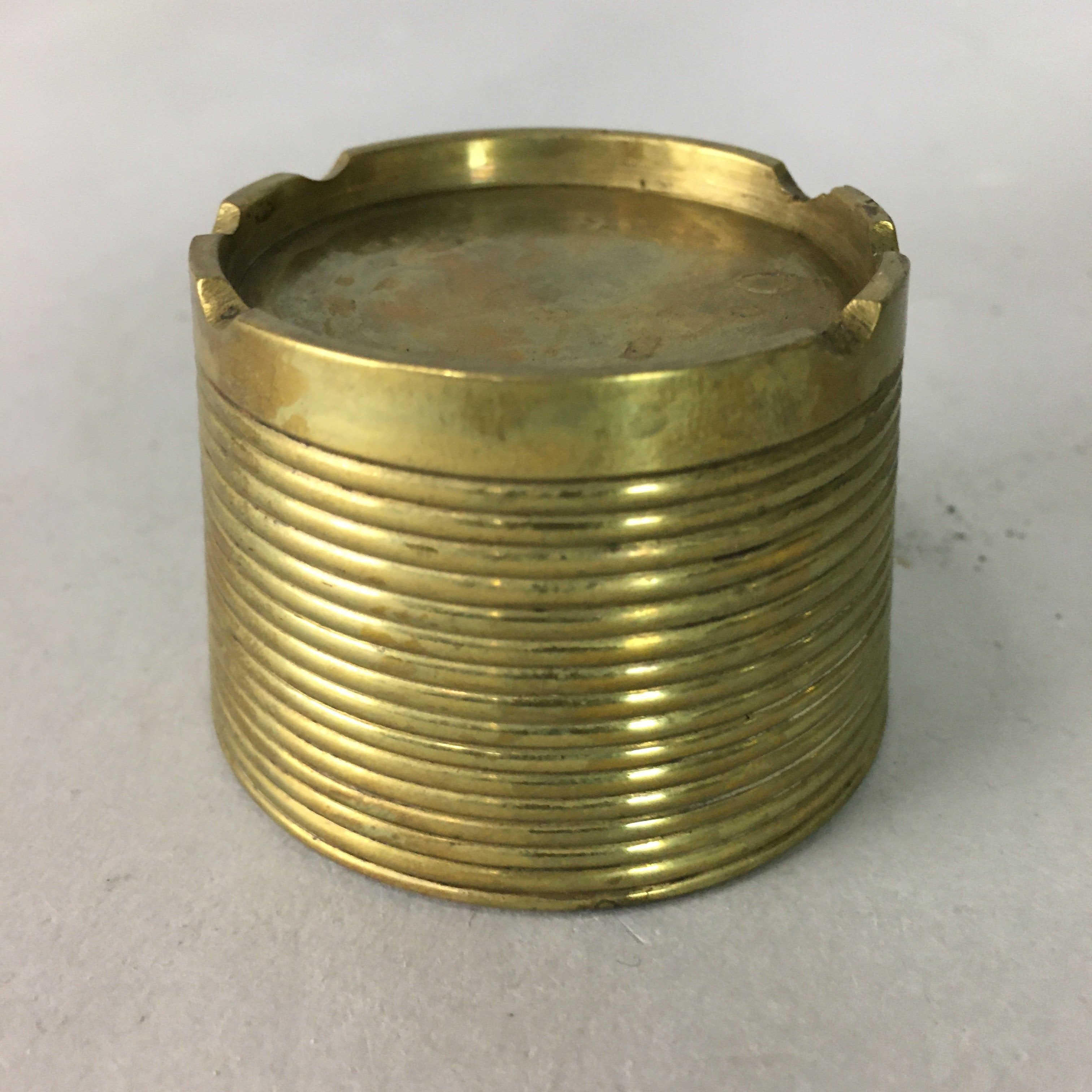 Japanese Buddhist Altar Fitting Vtg Brass Incense Burner Gold Butsugu BU155