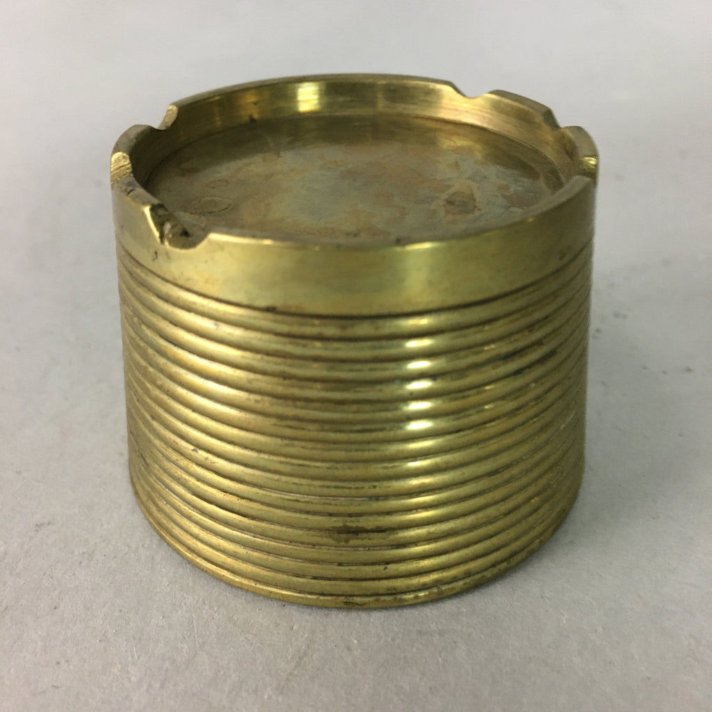 Japanese Buddhist Altar Fitting Vtg Brass Incense Burner Gold Butsugu BU155