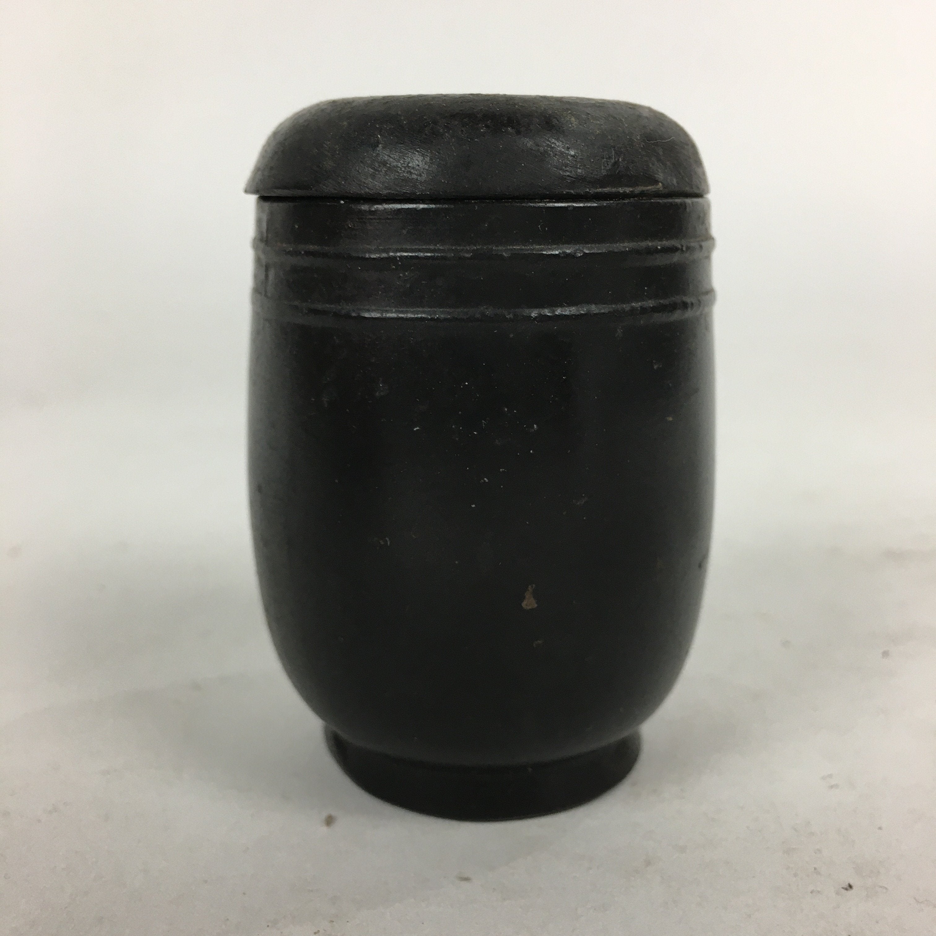 Japanese Buddhist Altar Fitting Vtg Bronze Match Disposal Pot Butsugu BU565