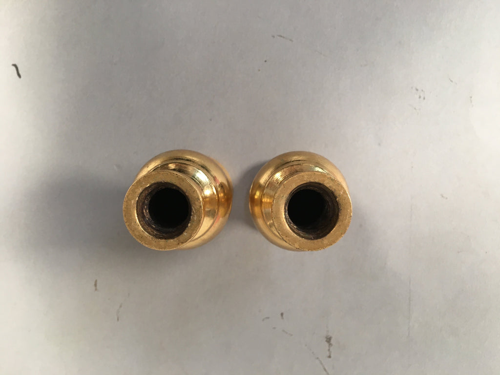 Japanese Buddhist Altar Fitting Vtg Flower Vase Pair Stand Brass Butsudan BU305