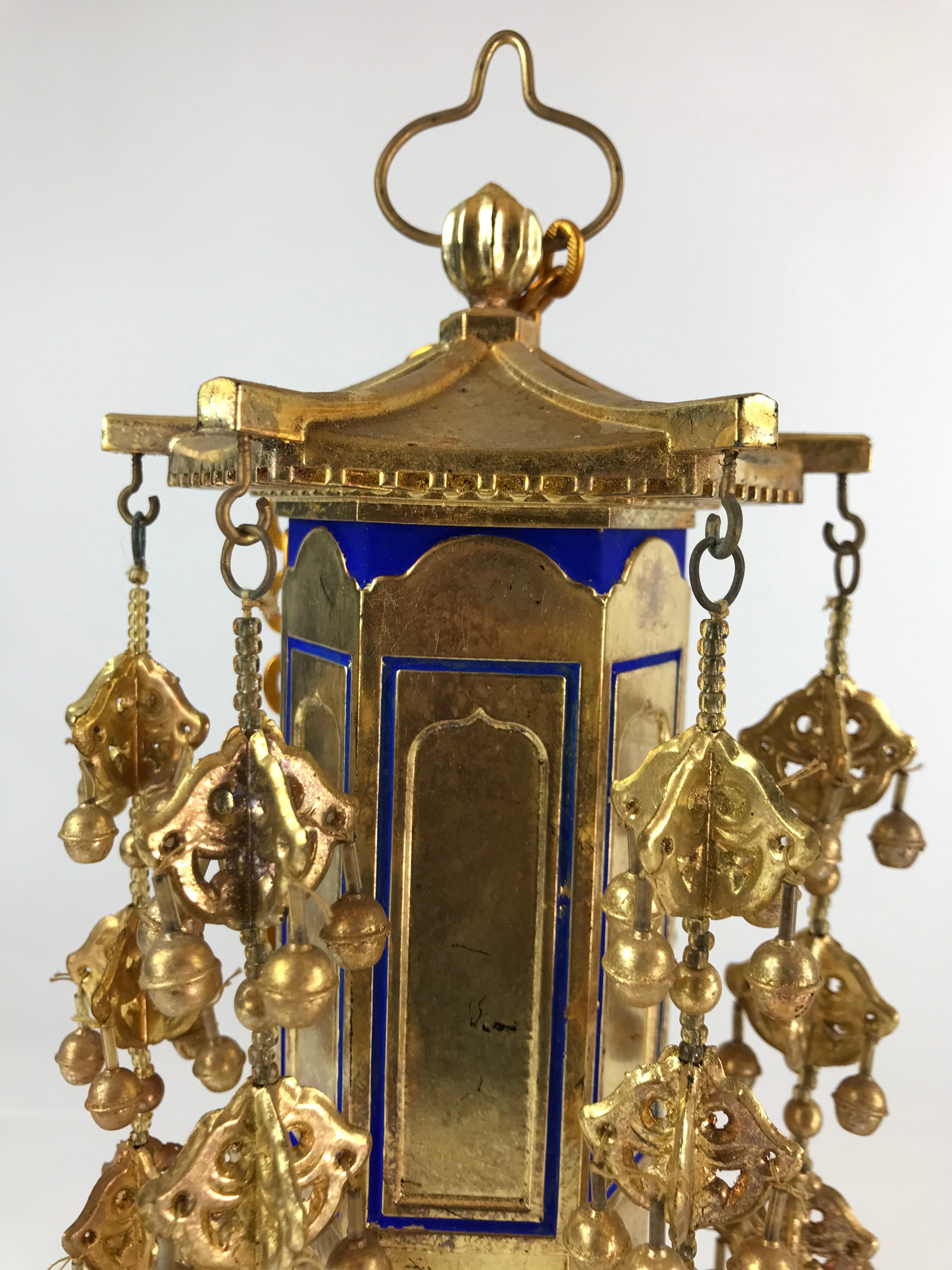 Japanese Buddhist Altar Fitting Vtg Hanging Butsugu Rinto Yoraku BU742