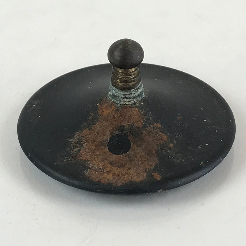 Japanese Buddhist Altar Fitting Vtg Iron Match Disposal Pot Butsugu BU793