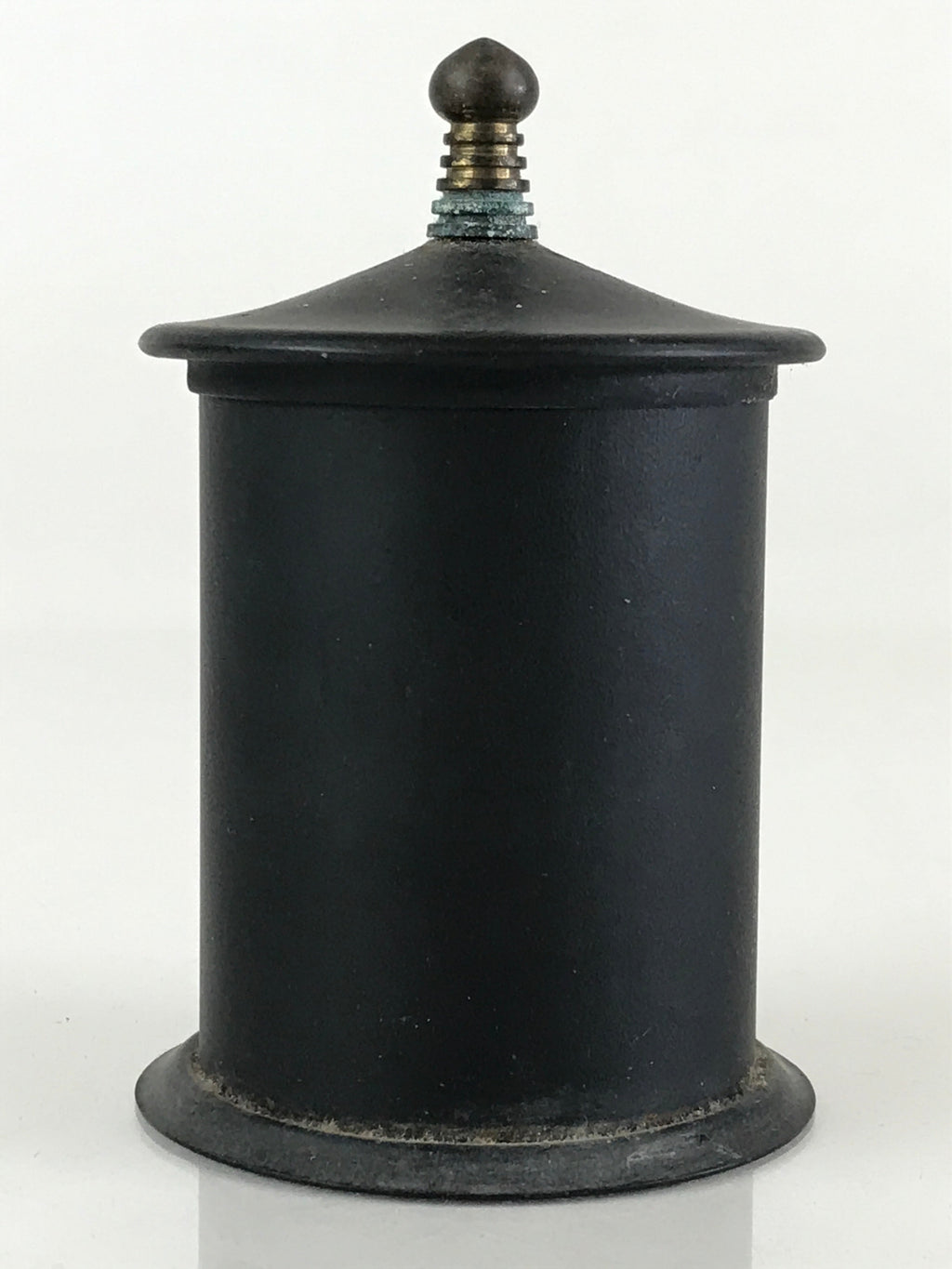 Japanese Buddhist Altar Fitting Vtg Iron Match Disposal Pot Butsugu BU793