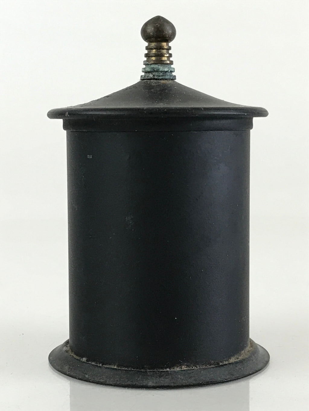 Japanese Buddhist Altar Fitting Vtg Iron Match Disposal Pot Butsugu BU793