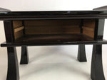 Japanese Buddhist Altar Fitting Vtg Kyozukue Wood Lacquer Offering Table BU467