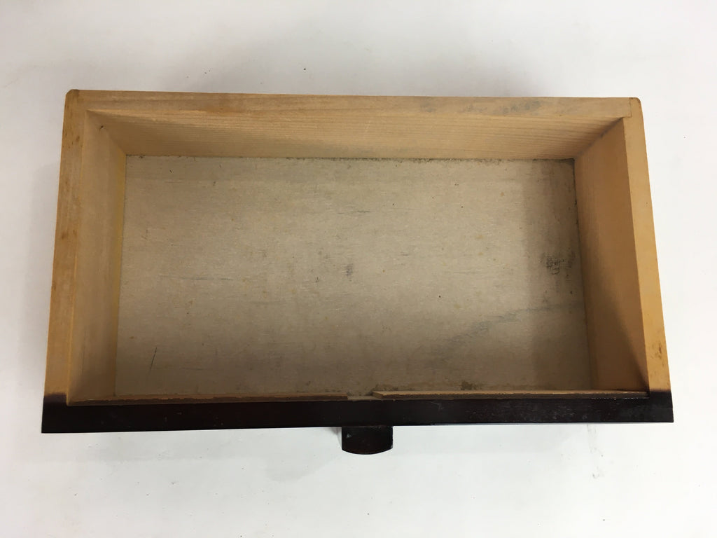 Japanese Buddhist Altar Fitting Vtg Kyozukue Wood Lacquer Offering Table BU467