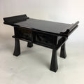 Japanese Buddhist Altar Fitting Vtg Kyozukue Wood Lacquer Offering Table BU467