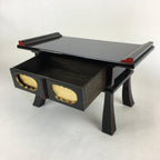 Japanese Buddhist Altar Fitting Vtg Kyozukue Wood Lacquer Offering Table BU498
