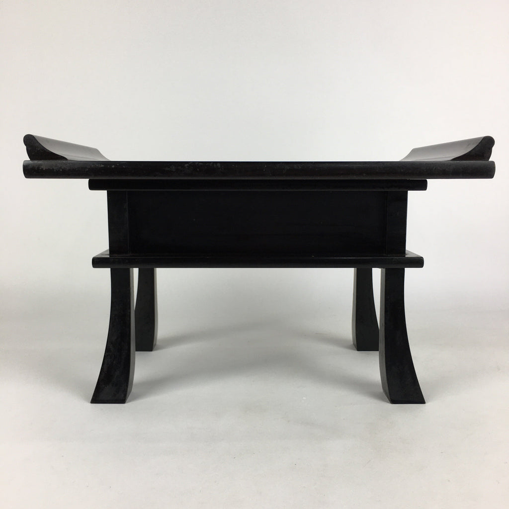 Japanese Buddhist Altar Fitting Vtg Kyozukue Wood Lacquer Offering Table BU674