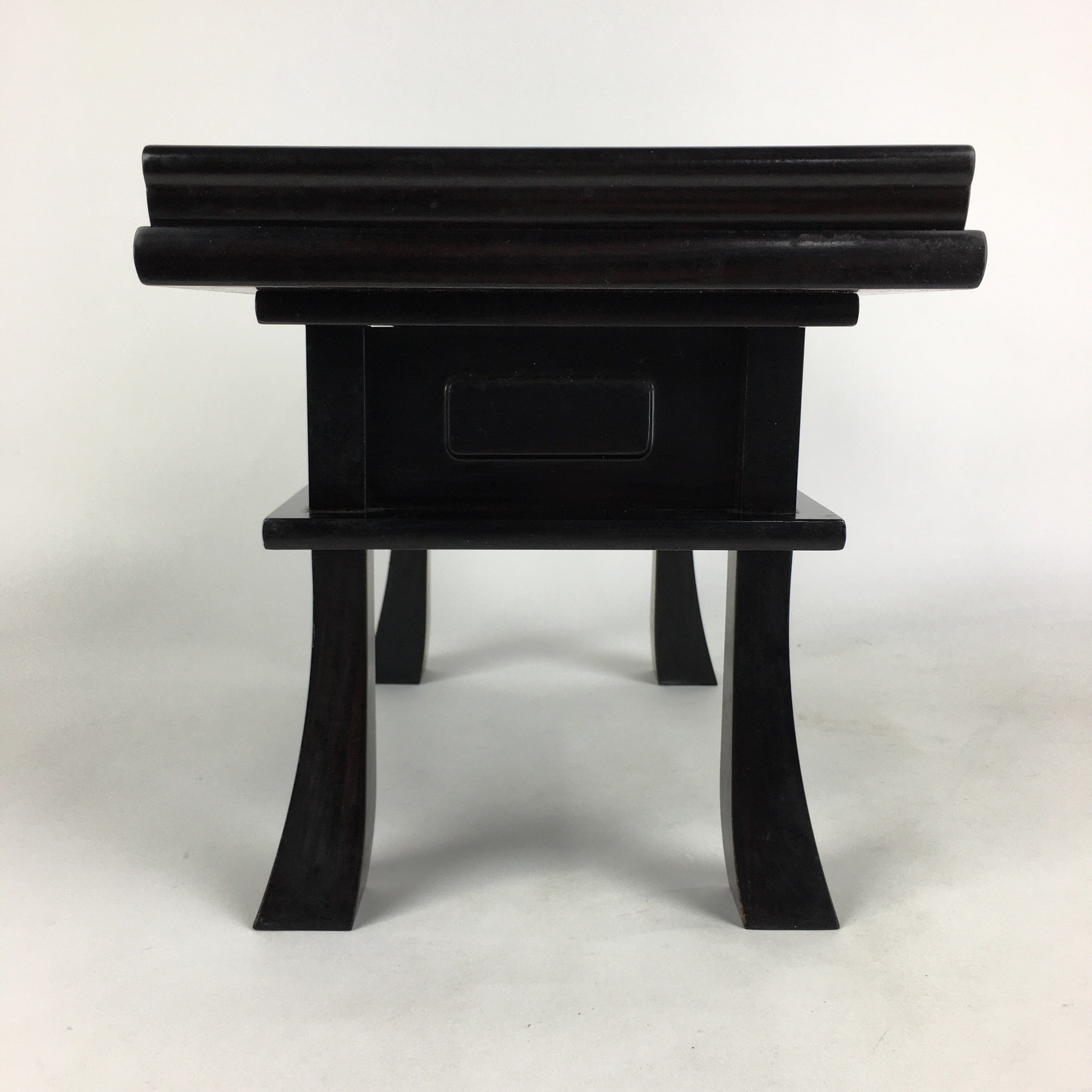 Japanese Buddhist Altar Fitting Vtg Kyozukue Wood Lacquer Offering Table BU674