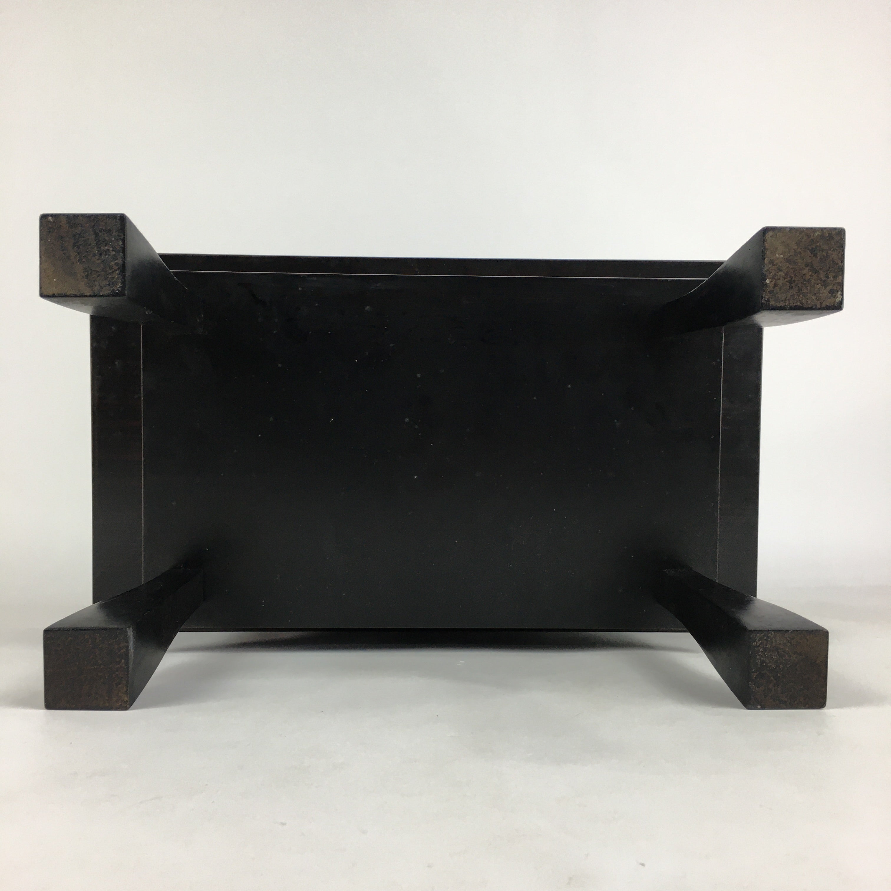Japanese Buddhist Altar Fitting Vtg Kyozukue Wood Lacquer Offering Table BU674