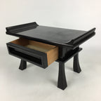 Japanese Buddhist Altar Fitting Vtg Kyozukue Wood Lacquer Offering Table BU674