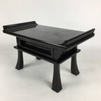 Japanese Buddhist Altar Fitting Vtg Kyozukue Wood Lacquer Offering Table BU674