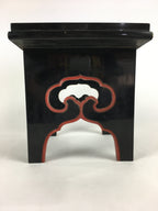 Japanese Buddhist Altar Fitting Vtg Kyozukue Wood Lacquer Offering Table BU696