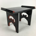 Japanese Buddhist Altar Fitting Vtg Kyozukue Wood Lacquer Offering Table BU696