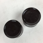 Japanese Buddhist Altar Fitting Vtg Lacquer Buddhist Rine Offering Cup Stand 2pc