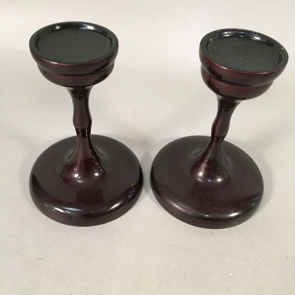 Japanese Buddhist Altar Fitting Vtg Offering Stand Pair High Cup Takatsuki BU365