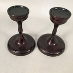 Japanese Buddhist Altar Fitting Vtg Offering Stand Pair High Cup Takatsuki BU365
