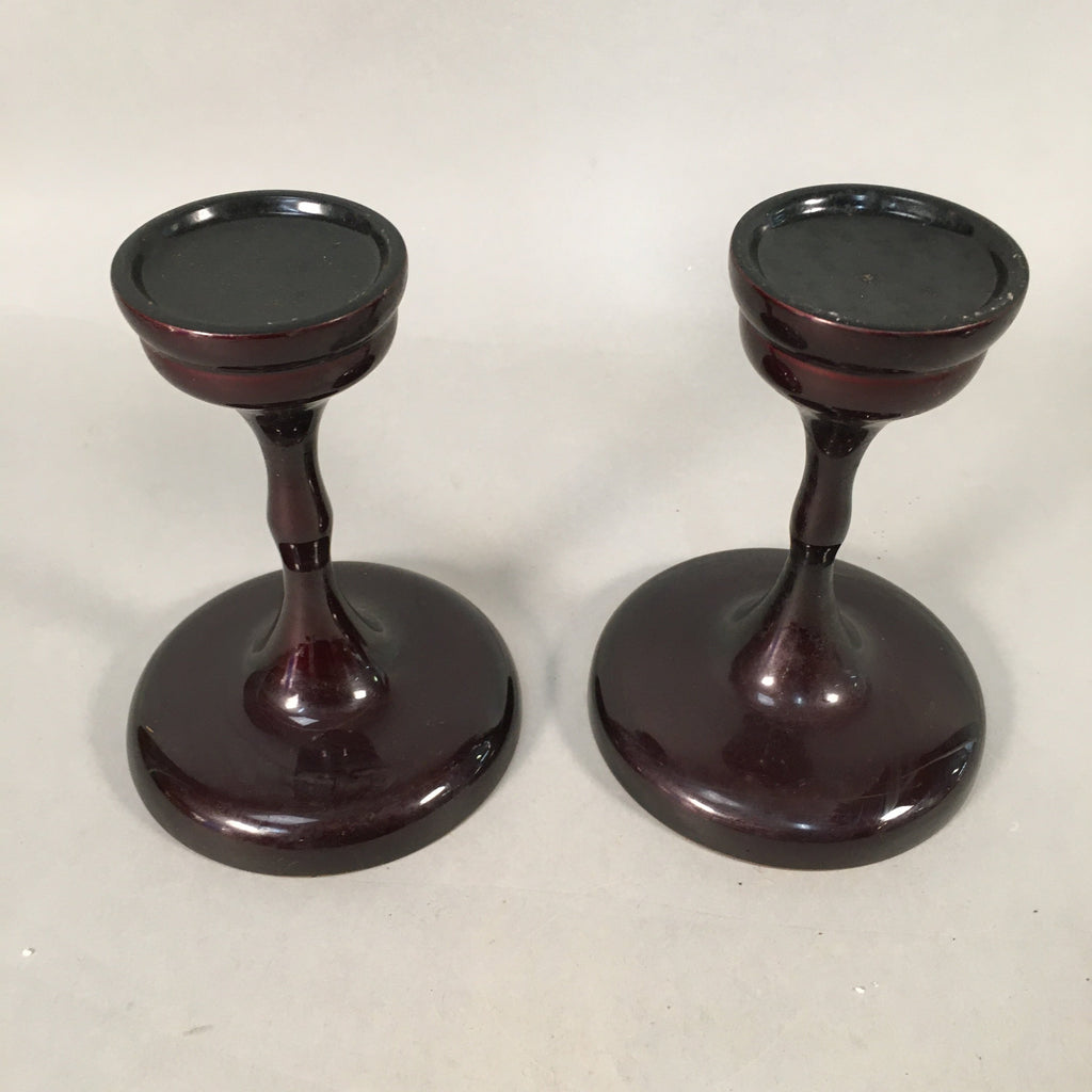 Japanese Buddhist Altar Fitting Vtg Offering Stand Pair High Cup Takatsuki BU365