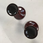 Japanese Buddhist Altar Fitting Vtg Offering Stand Pair High Cup Takatsuki BU389