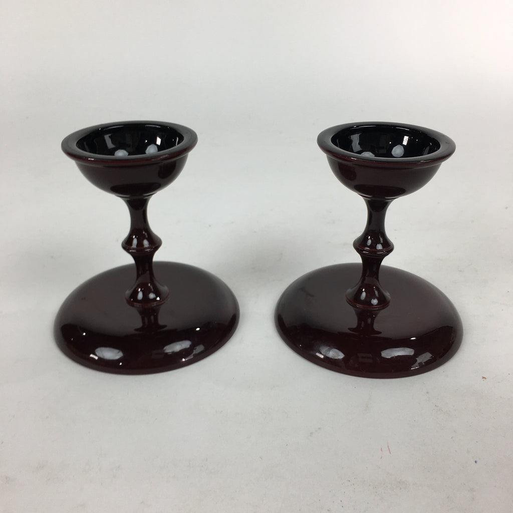 Japanese Buddhist Altar Fitting Vtg Offering Stand Pair High Cup Takatsuki BU548