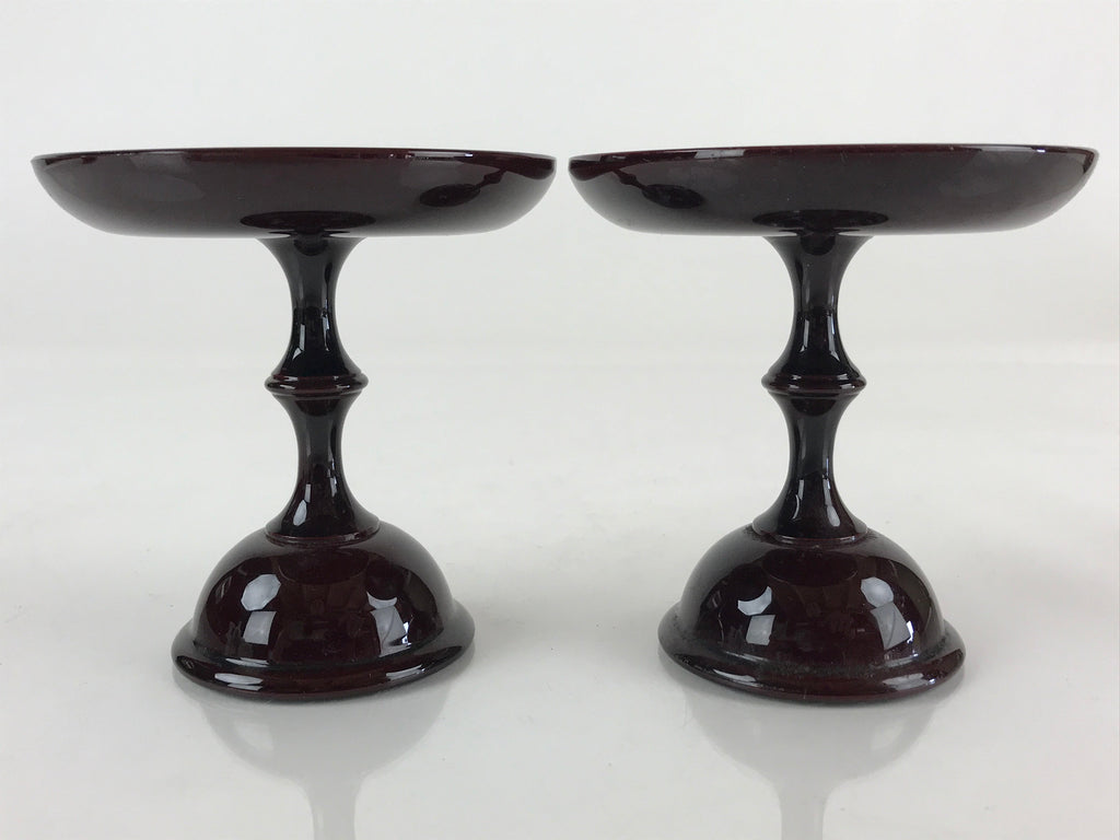 Japanese Buddhist Altar Fitting Vtg Offering Stand Pair High Cup Takatsuki BU776
