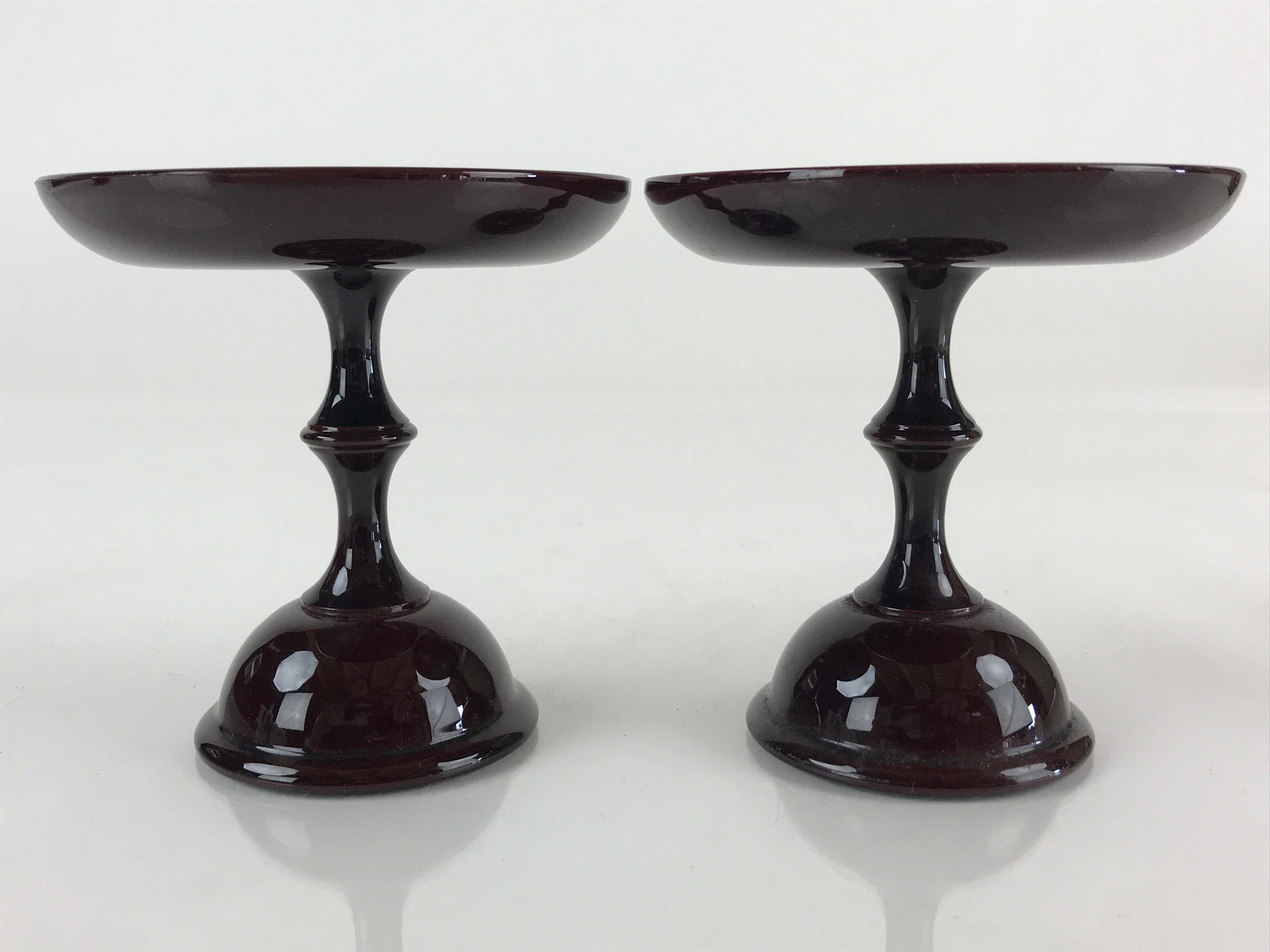 Japanese Buddhist Altar Fitting Vtg Offering Stand Pair High Cup Takatsuki BU776