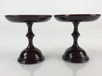 Japanese Buddhist Altar Fitting Vtg Offering Stand Pair High Cup Takatsuki BU776