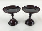 Japanese Buddhist Altar Fitting Vtg Offering Stand Pair High Cup Takatsuki BU776