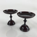 Japanese Buddhist Altar Fitting Vtg Offering Stand Pair High Cup Takatsuki BU776