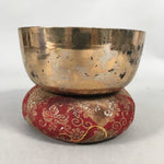 Japanese Buddhist Altar Fitting Vtg Orin Bell Singing Bowl Pillow Striker BU352