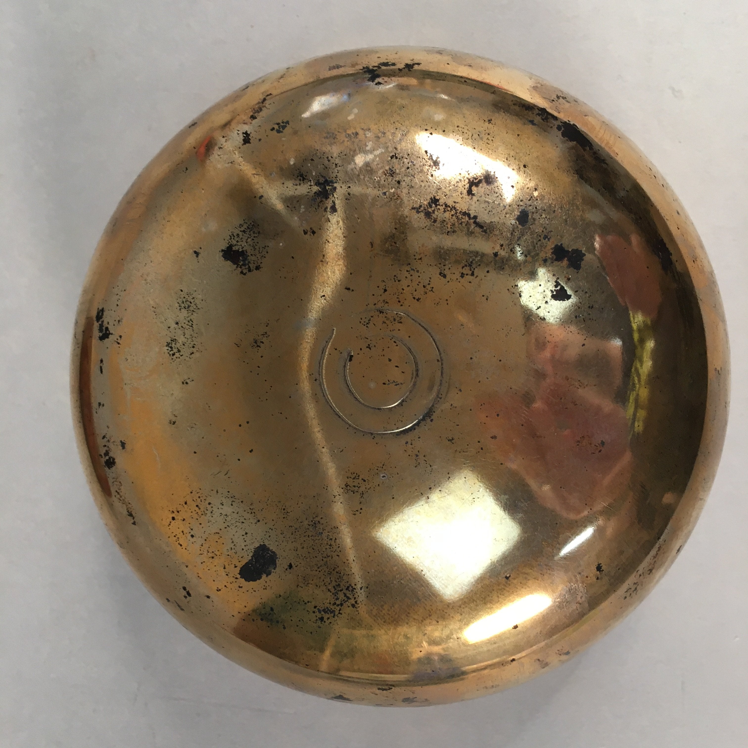 Japanese Buddhist Altar Fitting Vtg Orin Bell Singing Bowl Pillow Striker BU352