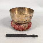 Japanese Buddhist Altar Fitting Vtg Orin Bell Singing Bowl Pillow Striker BU352