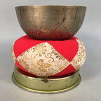 Japanese Buddhist Altar Fitting Vtg Orin Bell Singing Bowl Pillow Striker BU368
