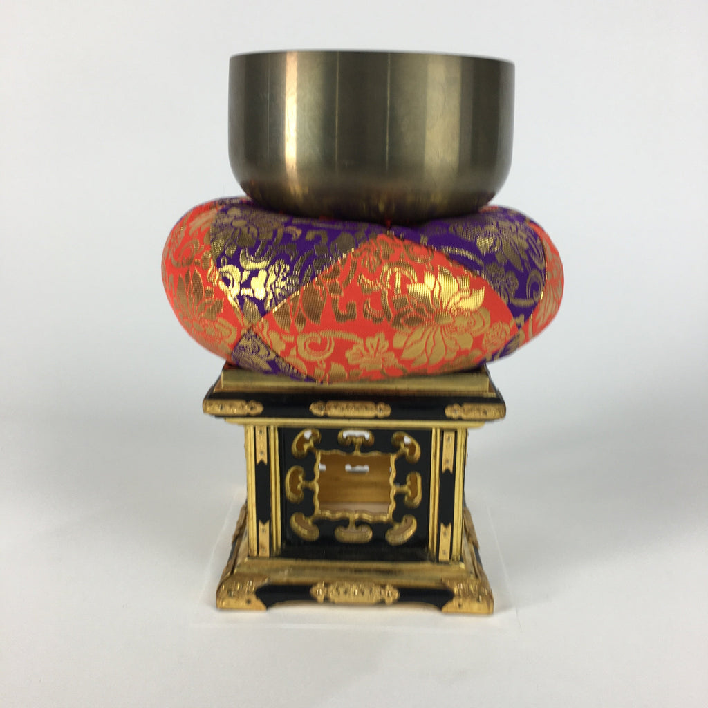Japanese Buddhist Altar Fitting Vtg Orin Bell Singing Bowl Pillow Striker BU444