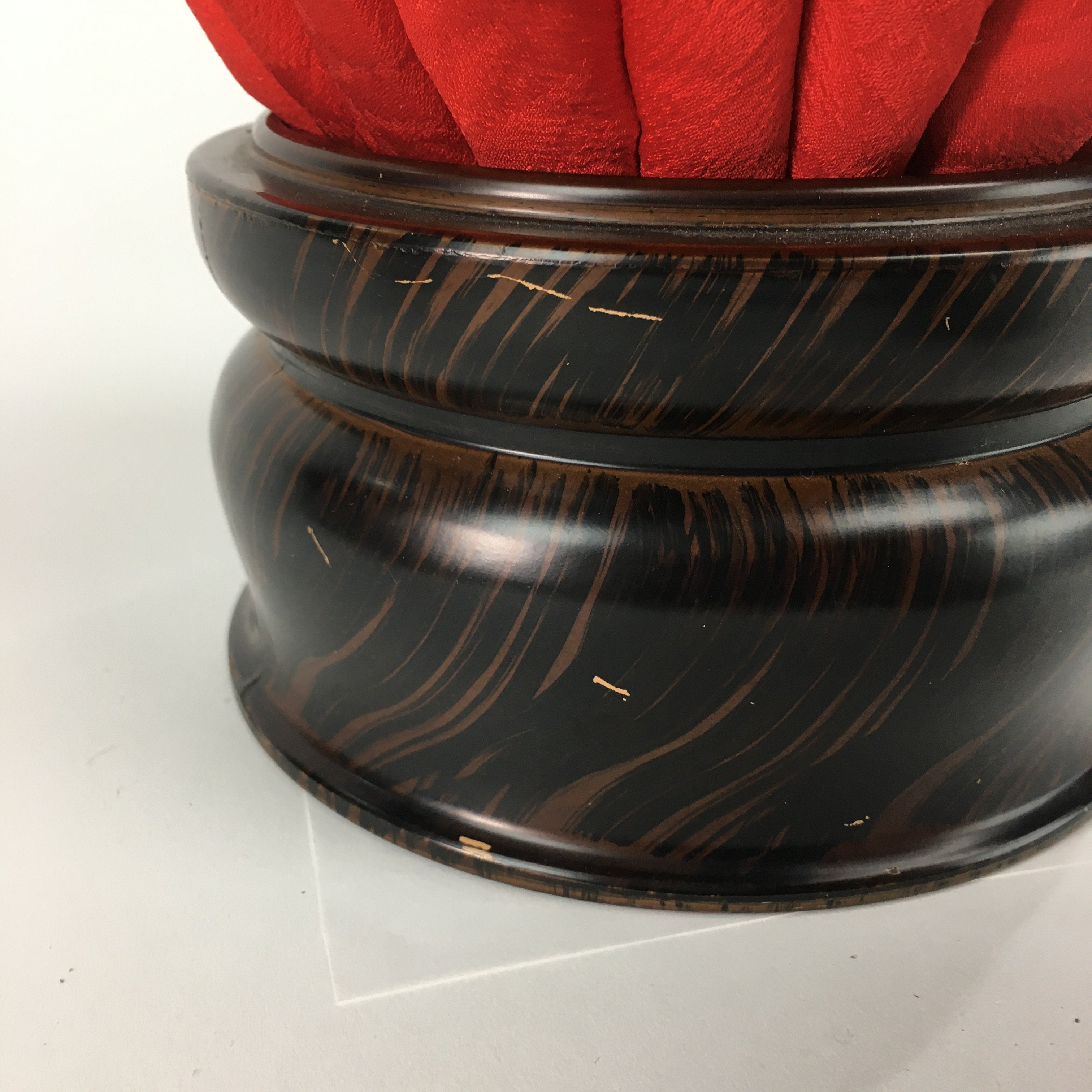 Japanese Buddhist Altar Fitting Vtg Orin Bell Singing Bowl Pillow Striker BU445