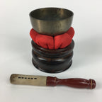 Japanese Buddhist Altar Fitting Vtg Orin Bell Singing Bowl Pillow Striker BU445