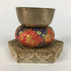 Japanese Buddhist Altar Fitting Vtg Orin Bell Singing Bowl Pillow Striker BU446