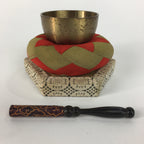 Japanese Buddhist Altar Fitting Vtg Orin Bell Singing Bowl Pillow Striker BU449