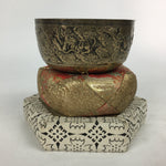 Japanese Buddhist Altar Fitting Vtg Orin Bell Singing Bowl Pillow Striker BU547