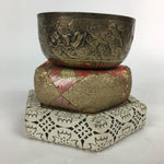 Japanese Buddhist Altar Fitting Vtg Orin Bell Singing Bowl Pillow Striker BU547