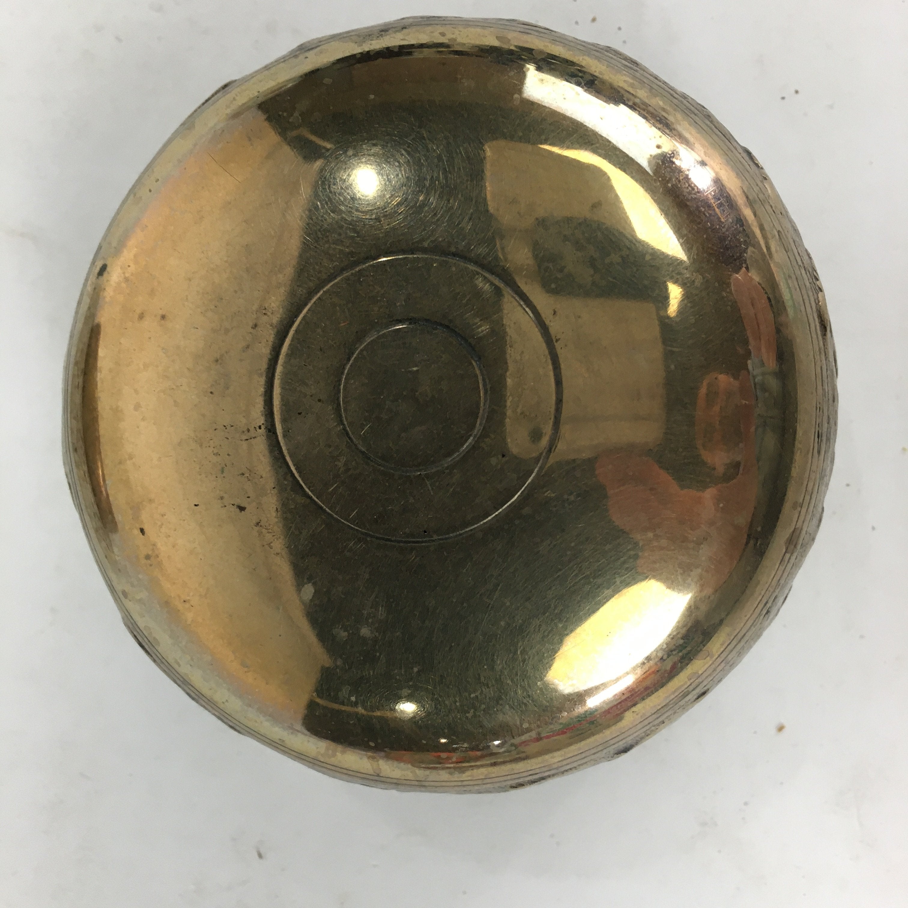 Japanese Buddhist Altar Fitting Vtg Orin Bell Singing Bowl Pillow Striker BU547