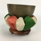 Japanese Buddhist Altar Fitting Vtg Orin Bell Singing Bowl Pillow Striker BU576