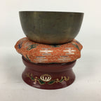 Japanese Buddhist Altar Fitting Vtg Orin Bell Singing Bowl Pillow Striker BU577