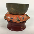 Japanese Buddhist Altar Fitting Vtg Orin Bell Singing Bowl Pillow Striker BU577