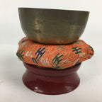 Japanese Buddhist Altar Fitting Vtg Orin Bell Singing Bowl Pillow Striker BU577